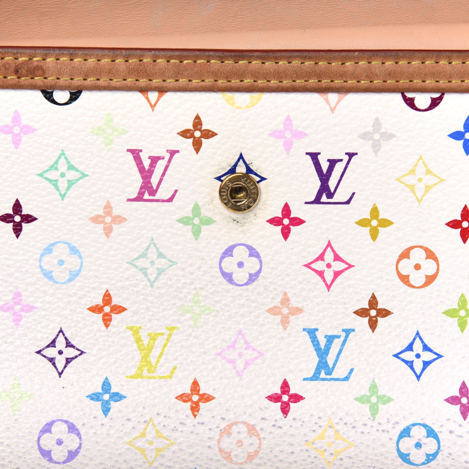 Louis Vuitton Monogram Multicolor Porte Tresor International Wallet White 12 of 13