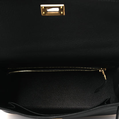 Hermes Togo Kelly Retourne 25 Black 4 of 12