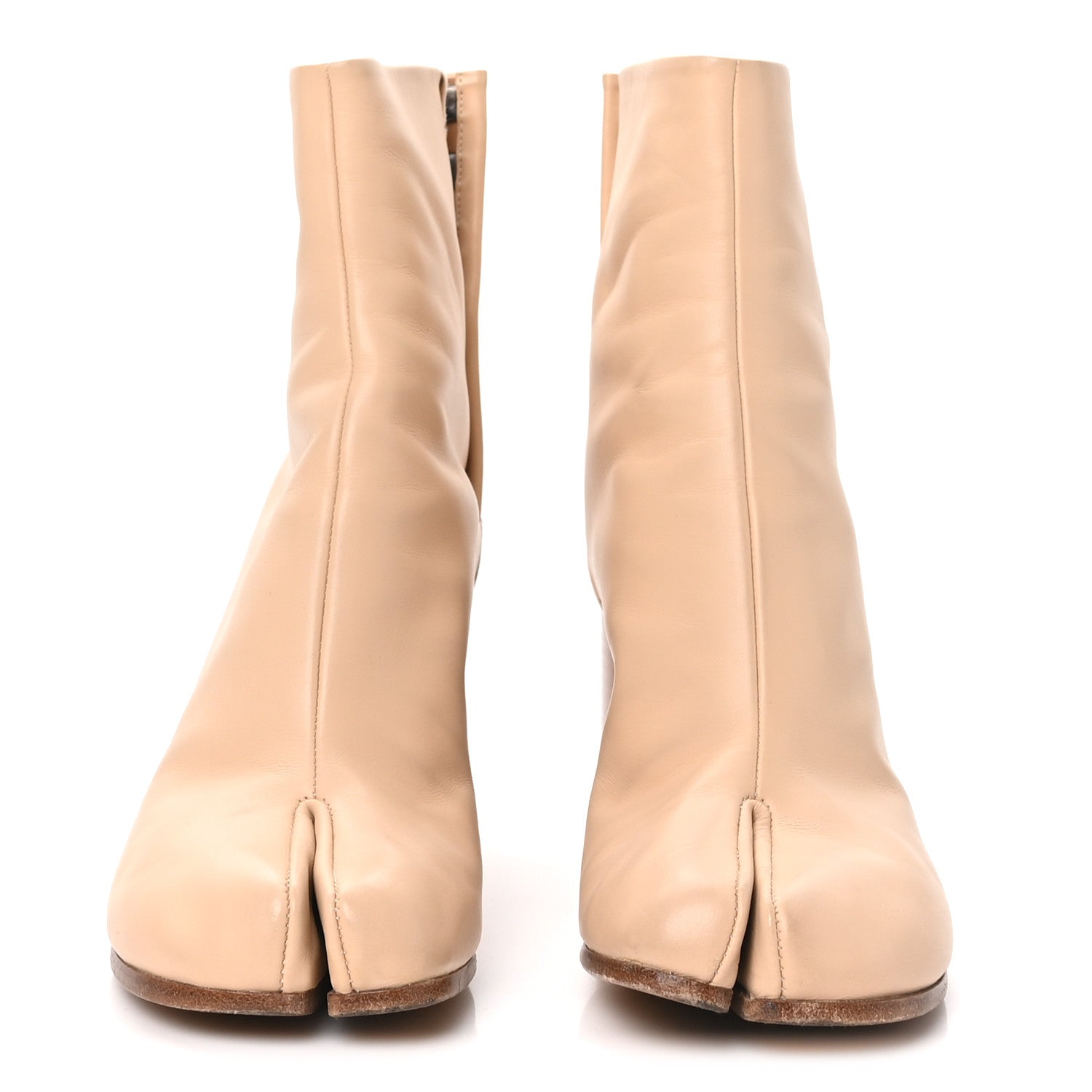 Maison Margiela Nappa Tabi Ankle 80mm Boots 38 Natural 2 of 8
