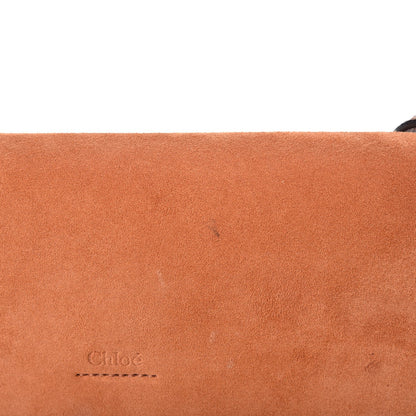 Chloe Suede Calfskin Small Faye Shoulder Bag Tobacco 14 of 16