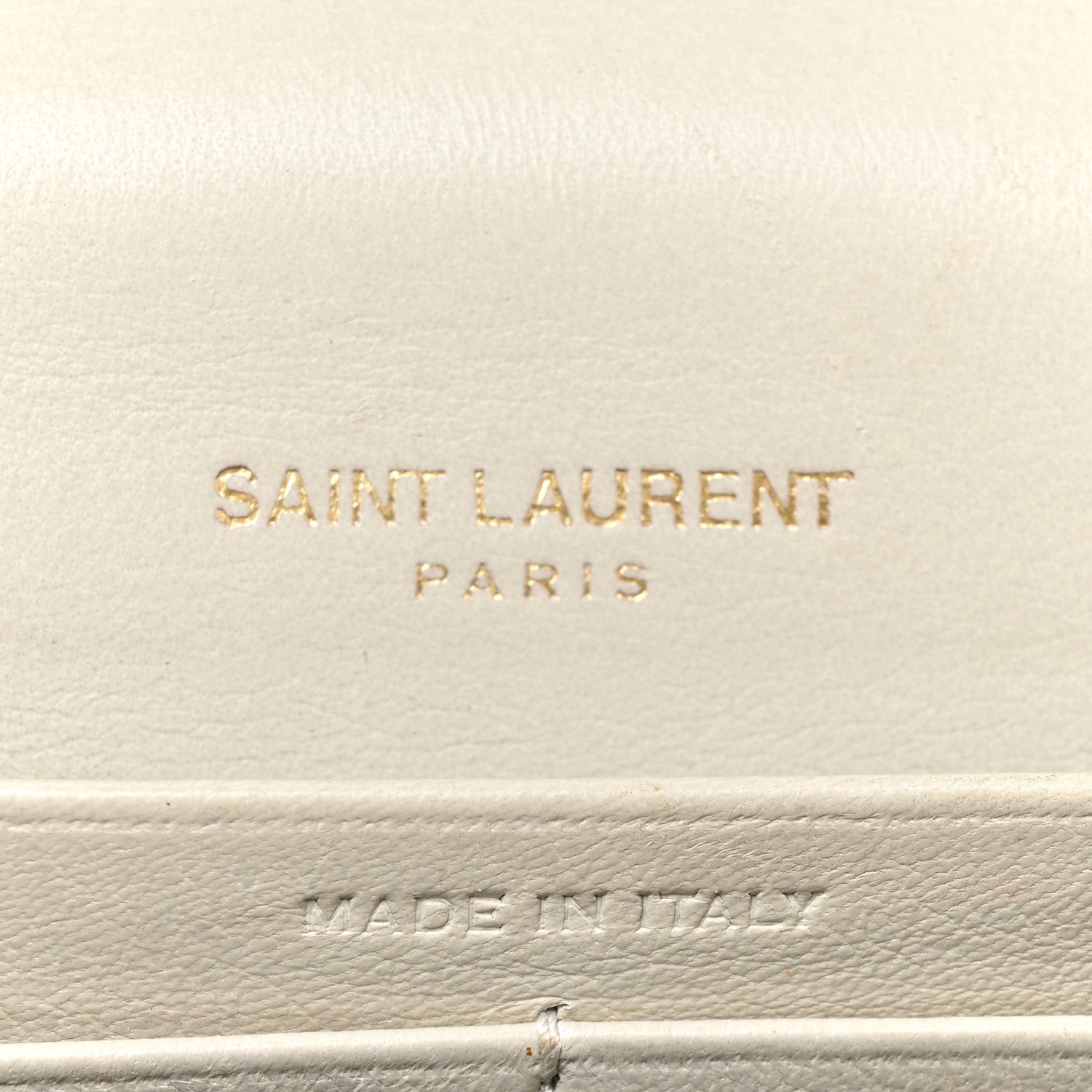 Saint Laurent Lambskin Matelasse Small Vicky Chain Bag White 6 of 17