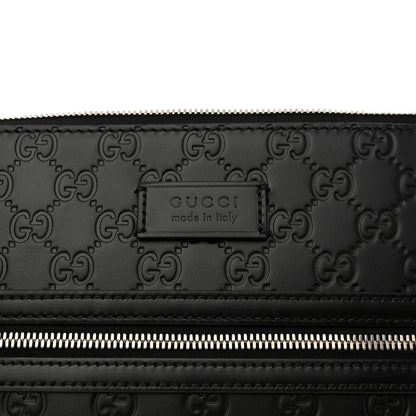 Gucci Guccissima Signature Small Messenger Bag Black 11 of 12