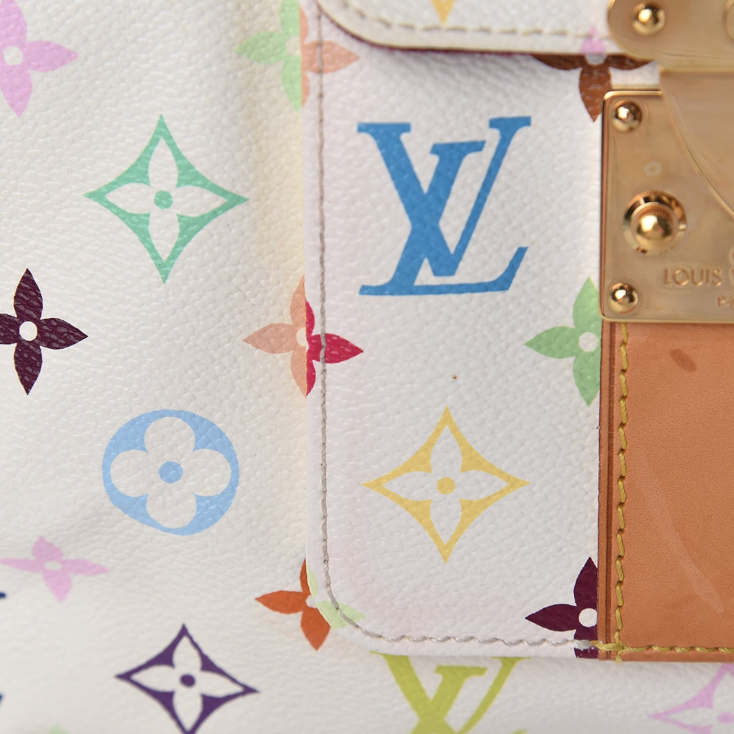Louis Vuitton Monogram Multicolor Speedy 30 White 10 of 11