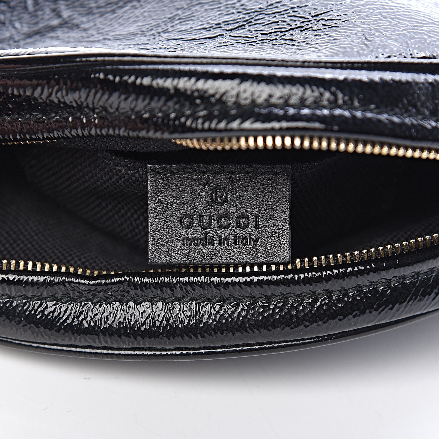 Gucci Patent Mini Soho Chain Bag Black 5 of 8