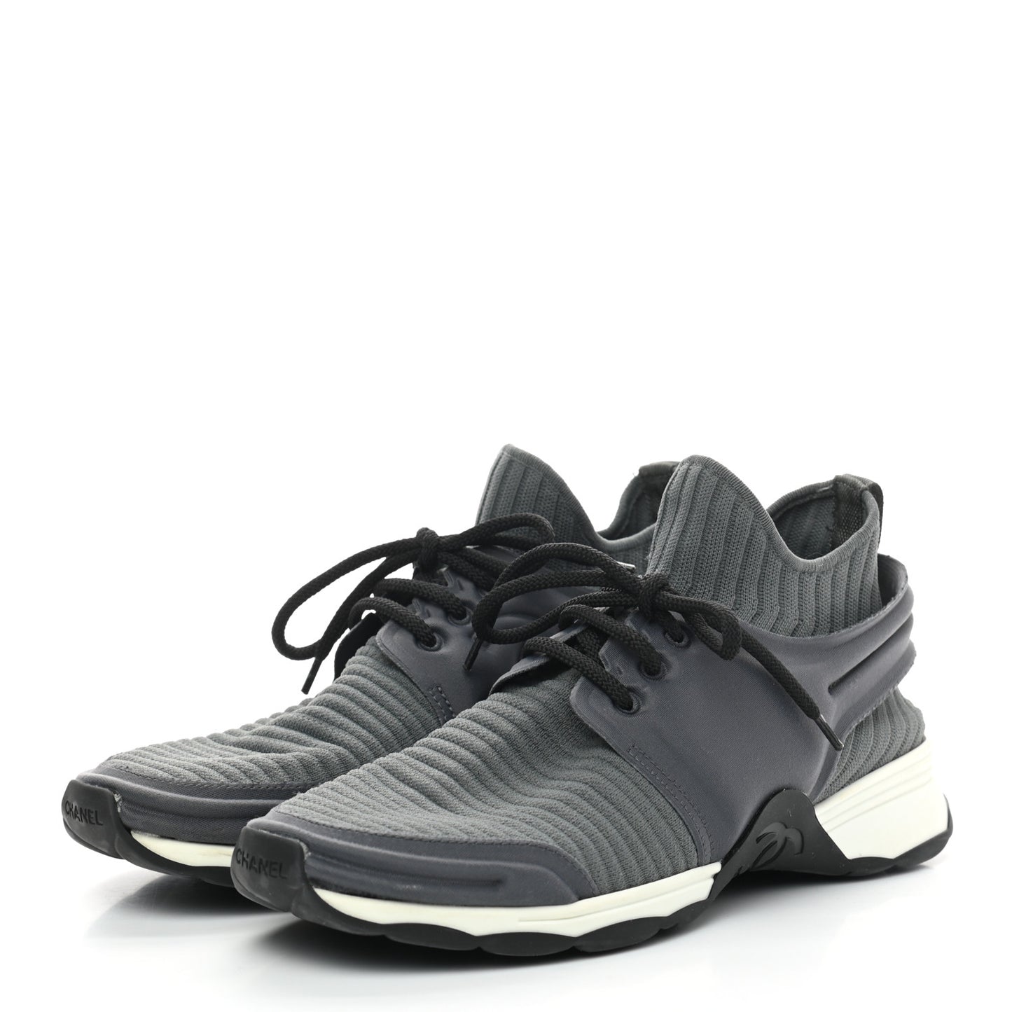 Stretch Fabric CC Sneakers 37 Grey