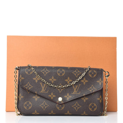 Louis Vuitton Monogram Pochette Felicie Chain Wallet Fuchsia 11 of 11