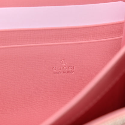 Gucci Azalea Calfskin Enamel Mini Dionysus Chain Wallet New Cherry Red Wild Rose Off White 6 of 10