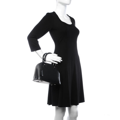 Louis Vuitton Epi Alma BB Black 3 of 8