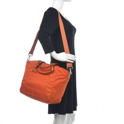 Prada Tessuto Nylon Tote Papaya 2 of 11