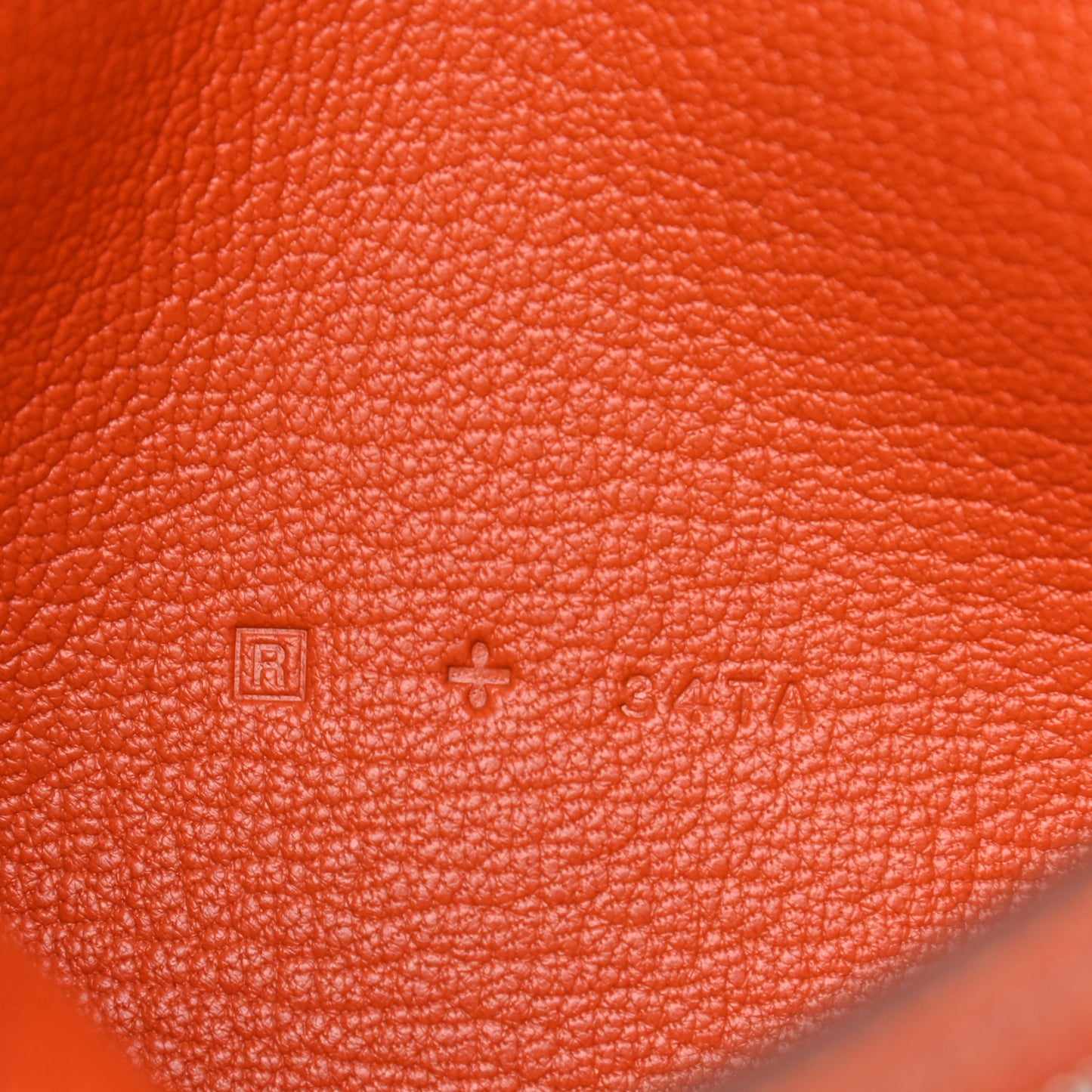 Chevre Mysore Bearn Gusset Wallet Orange