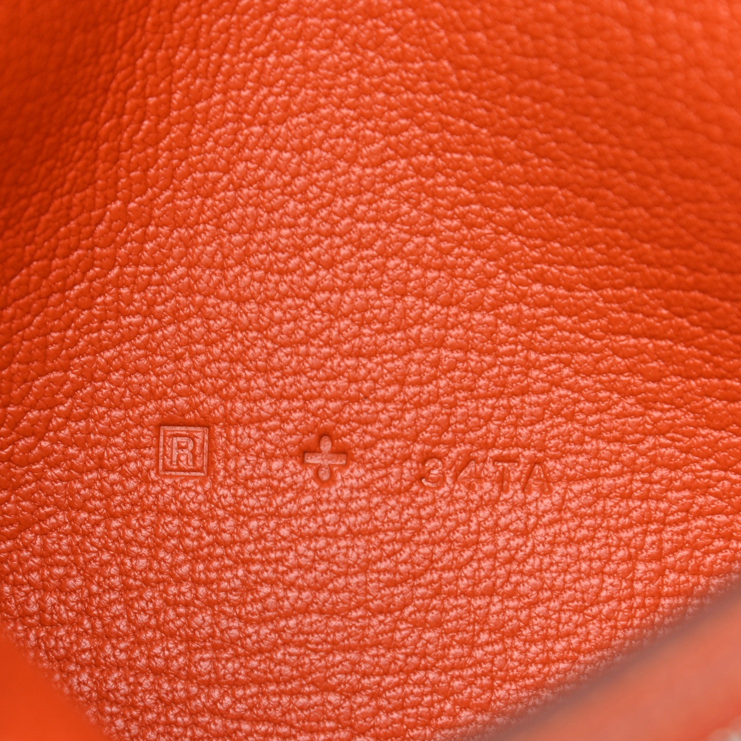 Hermes Chevre Mysore Bearn Gusset Wallet Orange 7 of 7