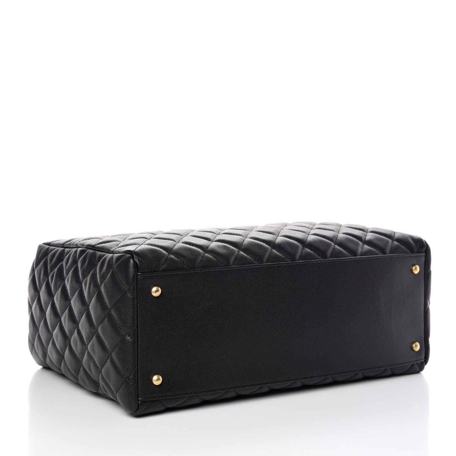 Chanel Caviar Quilted Large Coco Handle Shopping Tote Black 5 of 11