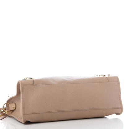 Balenciaga Chevre Gold Metallic Edge Hardware City Rose Des Sables 4 of 10