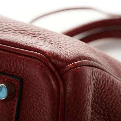 Hermes Taurillon Clemence Birkin 35 Rouge H 13 of 29