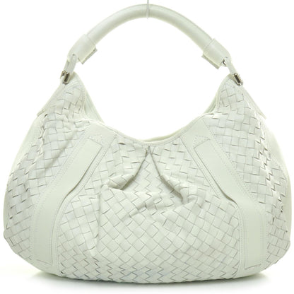 Burberry Woven Leather Large Malika Hobo Natural White 4 of 10