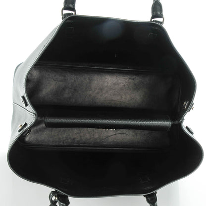 Prada Saffiano Cuir Medium Double Handle Tote Black 5 of 8