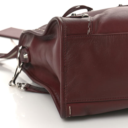 Balenciaga Calfskin Topstitch Classic Silver Hardware City Rouge Lie De Vin 7 of 8