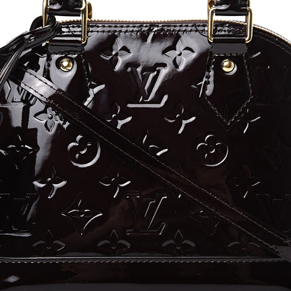 Louis Vuitton Vernis Alma BB Amarante 7 of 9