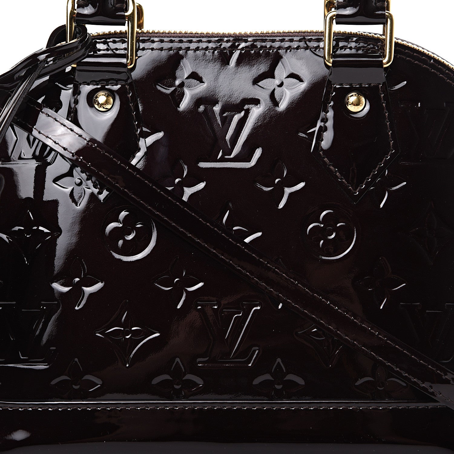 Louis Vuitton Vernis Alma BB Amarante 7 of 9