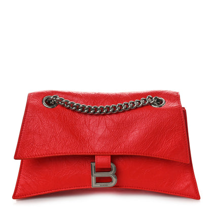 Balenciaga Arena Calfskin Small Crush Chain Bag Tomato Red 1 of 10