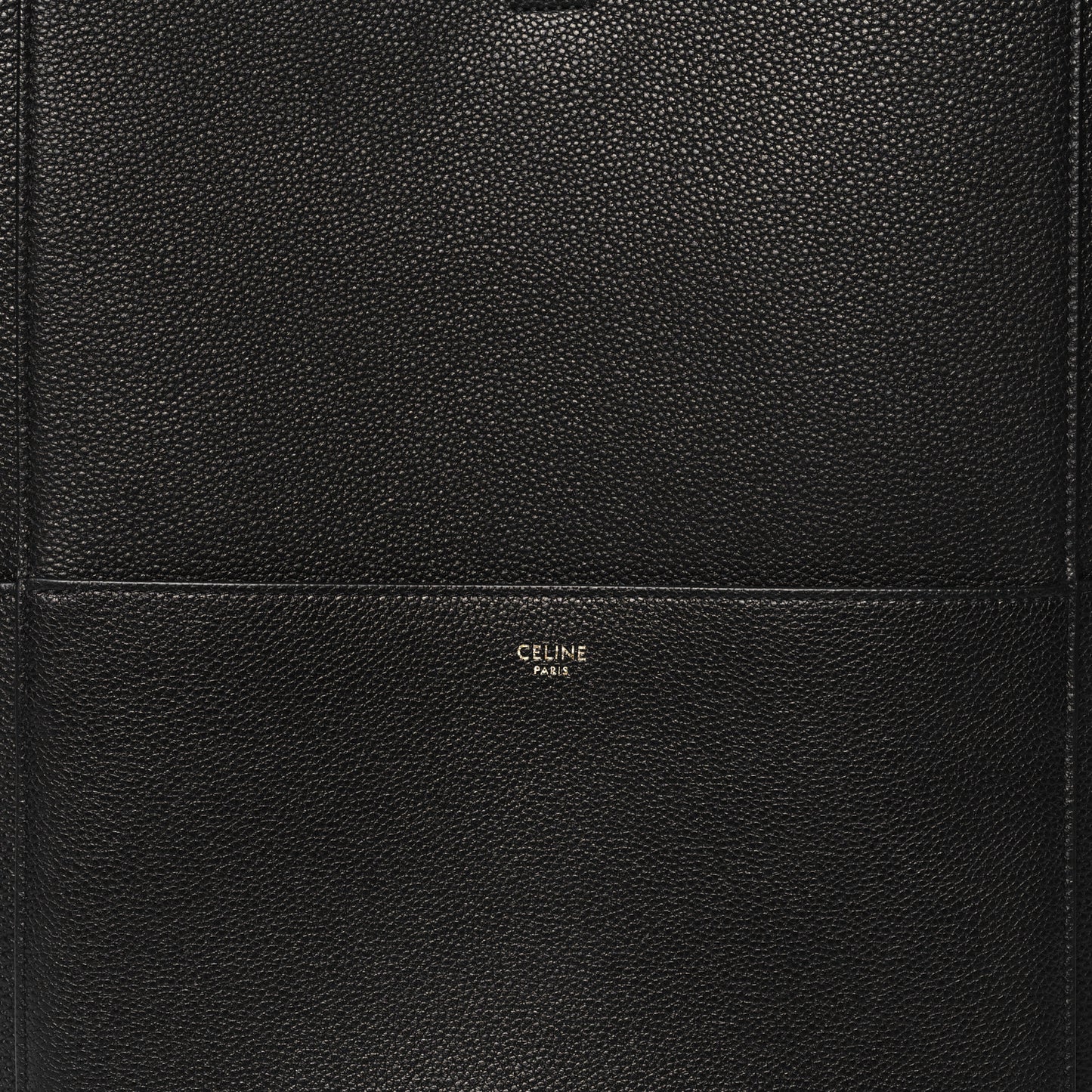 Soft Grained Calfskin Sangle Bucket Bag Black