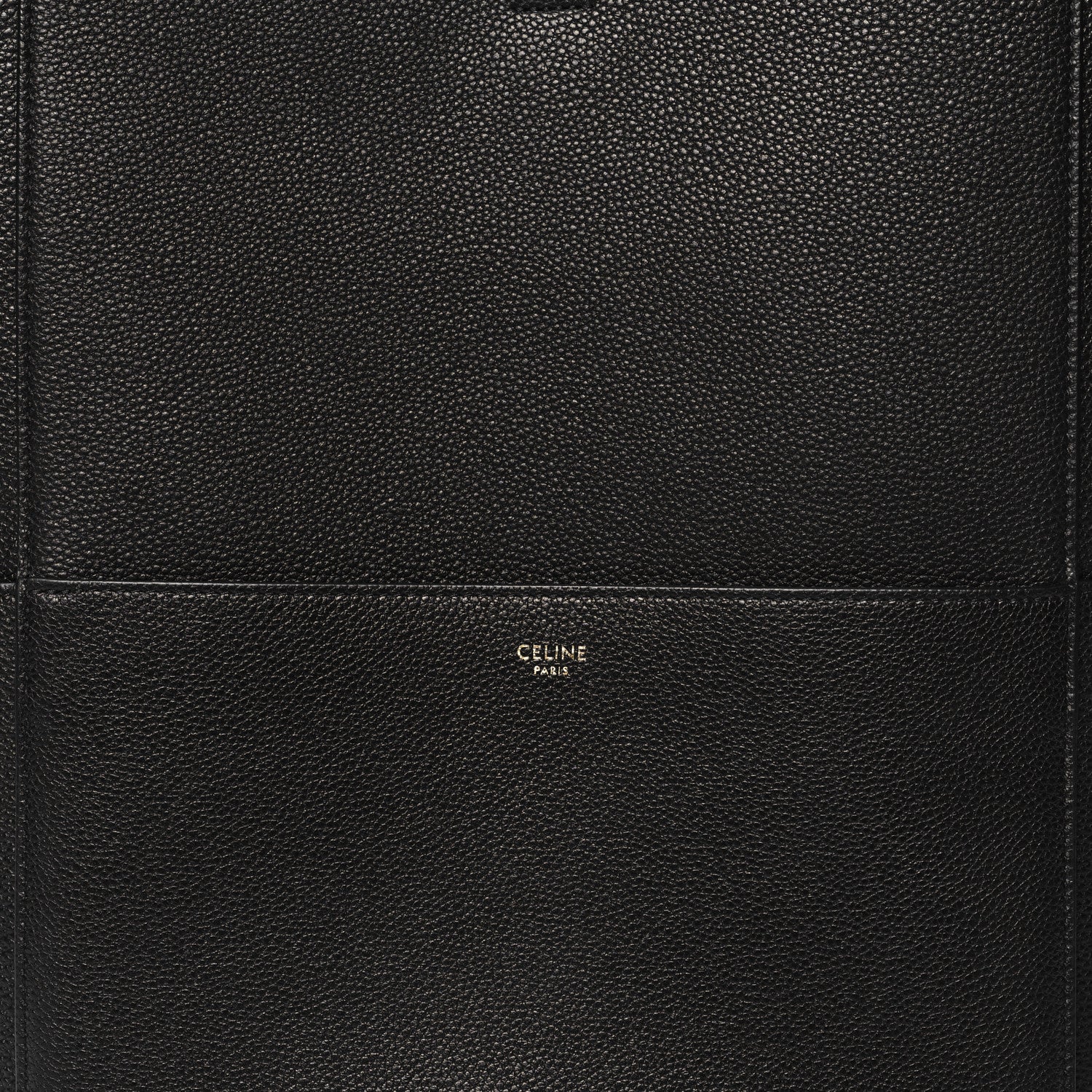 Celine Soft Grained Calfskin Sangle Bucket Bag Black 8 of 11