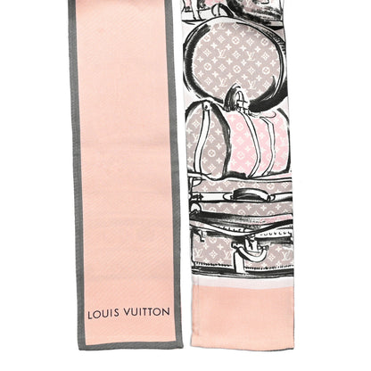 Louis Vuitton Silk Monogram Trunks Bandeau Rose Poudre 2 of 4