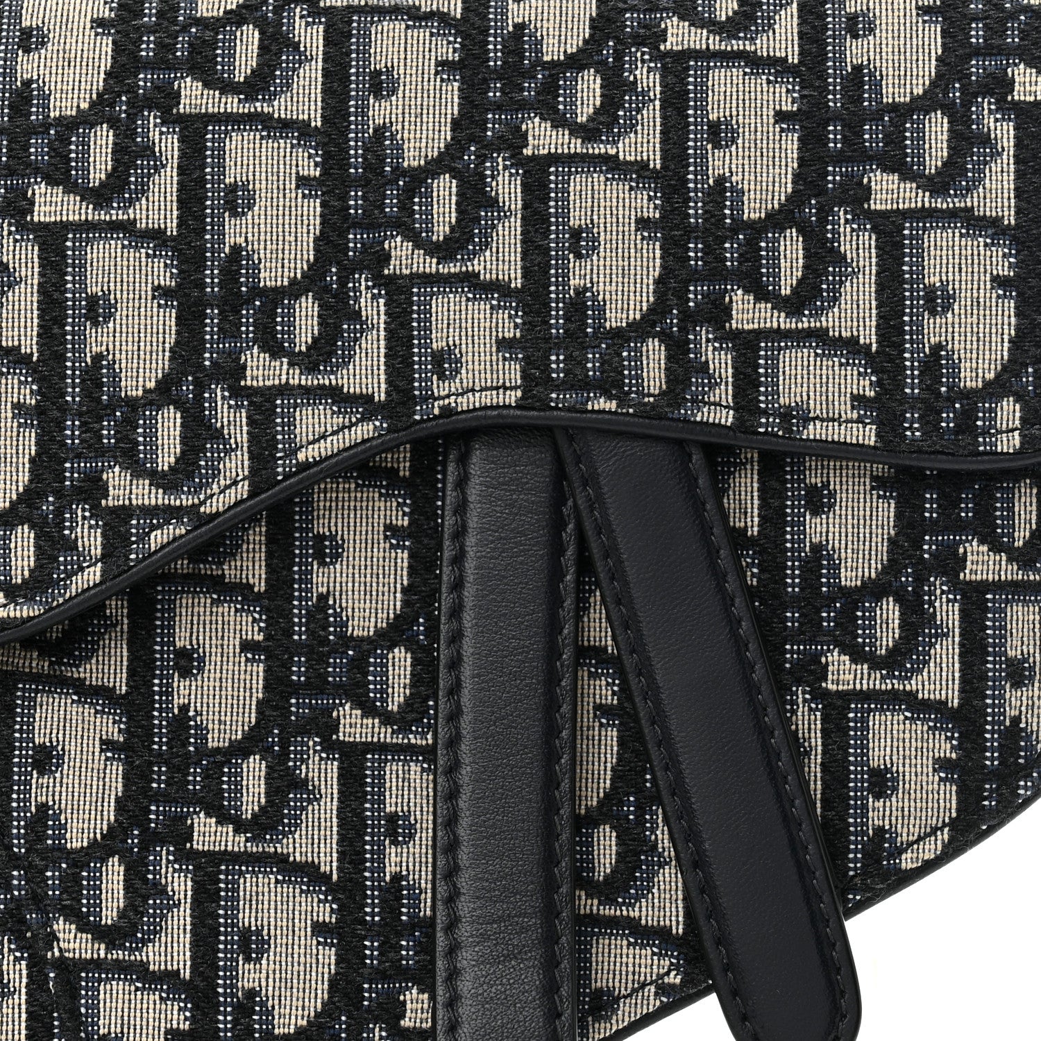 Christian Dior Oblique Saddle Belt Pouch Blue 6 of 9