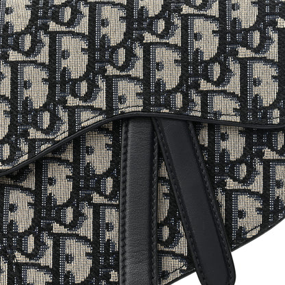 Christian Dior Oblique Saddle Belt Pouch Blue 6 of 9