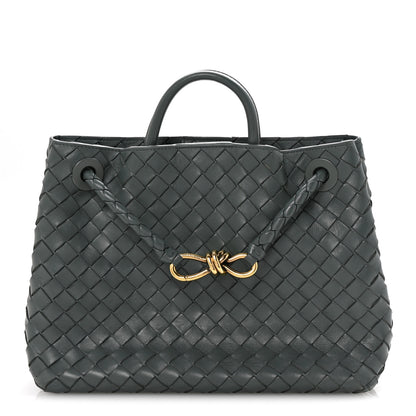 Bottega Veneta Nappa Intrecciato Medium Andiamo Shoulder Bag Slate 1 of 9