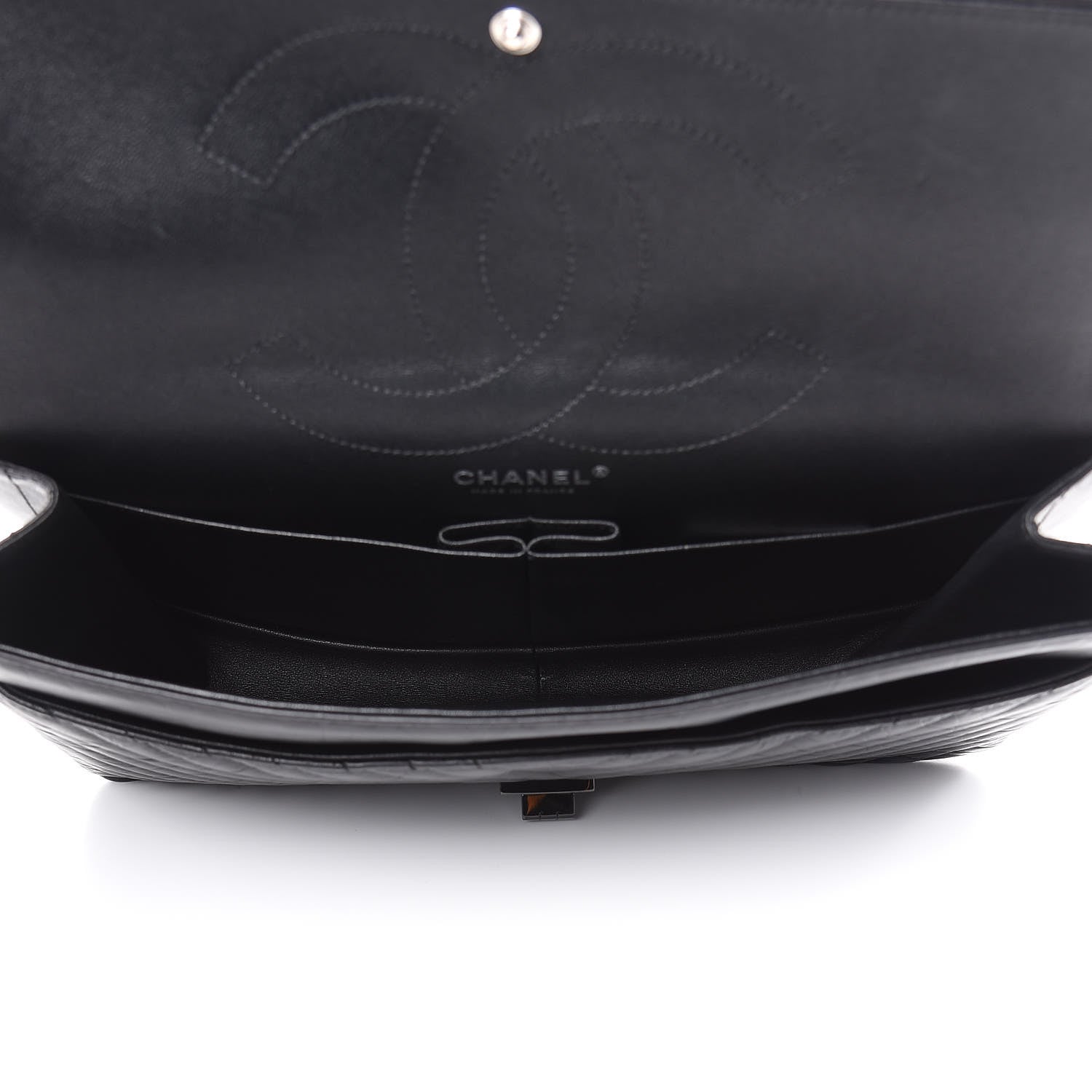 Chanel Aged Calfskin Chevron Quilted 2.55 Reissue 227 Flap So Black 5 of 12