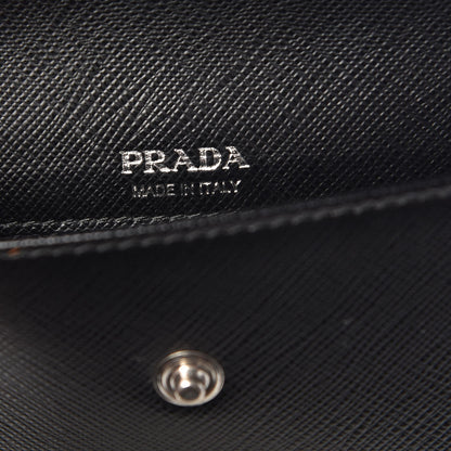 Prada Saffiano Racing Logo Patch Mini Bag Black 6 of 7