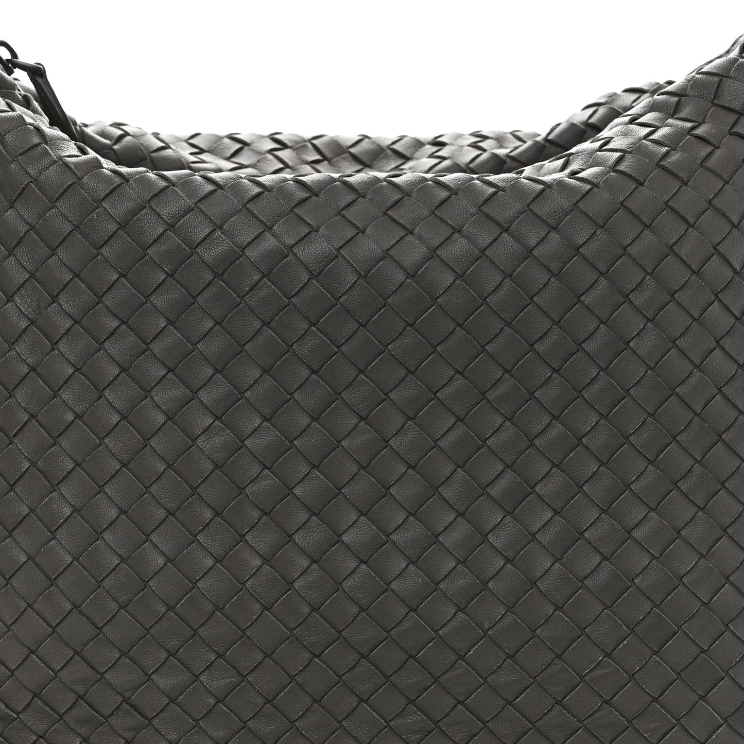 Nappa Intrecciato Shoulder Bag Grey