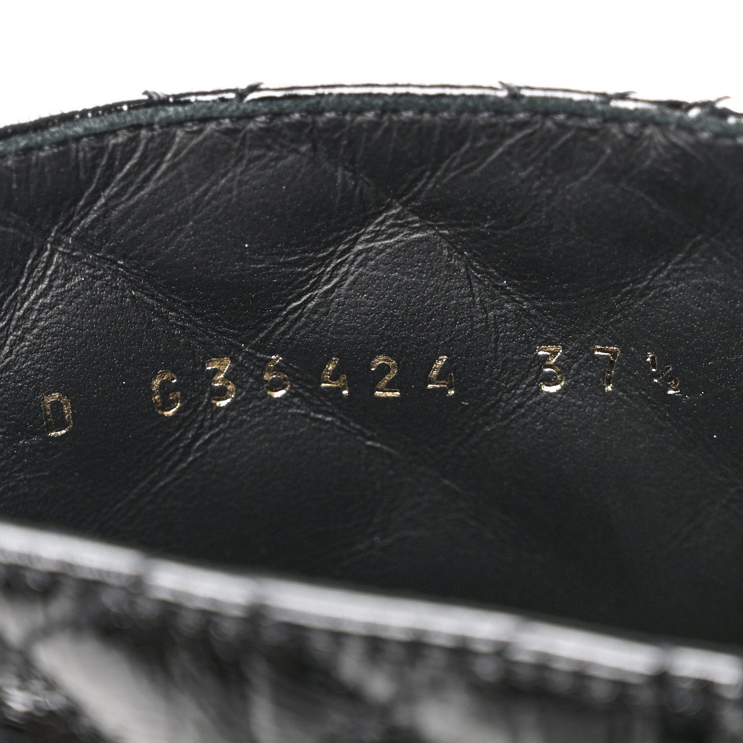 Chanel Shiny Lambskin Quilted Lace Up Combat Boots 37.5 Black 9 of 10