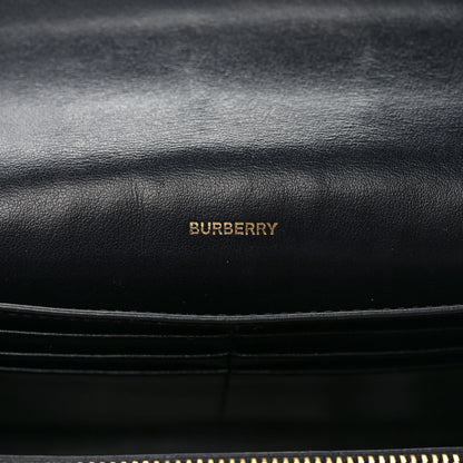 Burberry Grainy Calfskin Vintage Check Hampshire Crossbody Black 6 of 9
