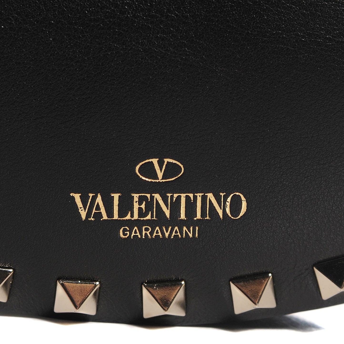 Vitello Rockstud Halfmoon Saddle Bag Black