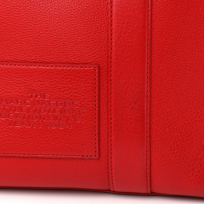Marc Jacobs Grained Calfskin Medium The Tote Bag True Red 15 of 15