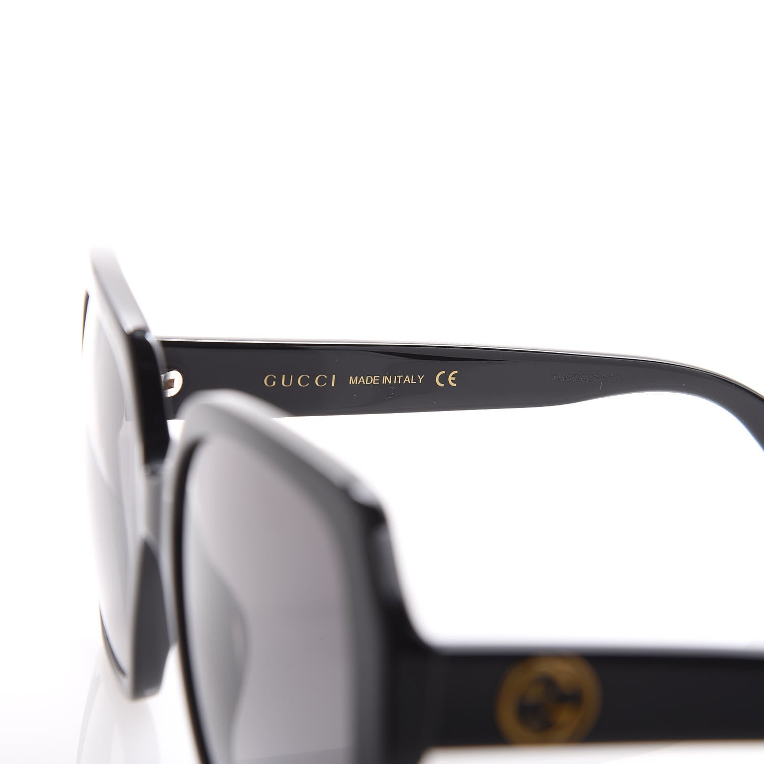 Gucci Acetate Square Frame GG0096S Sunglasses Black 5 of 7