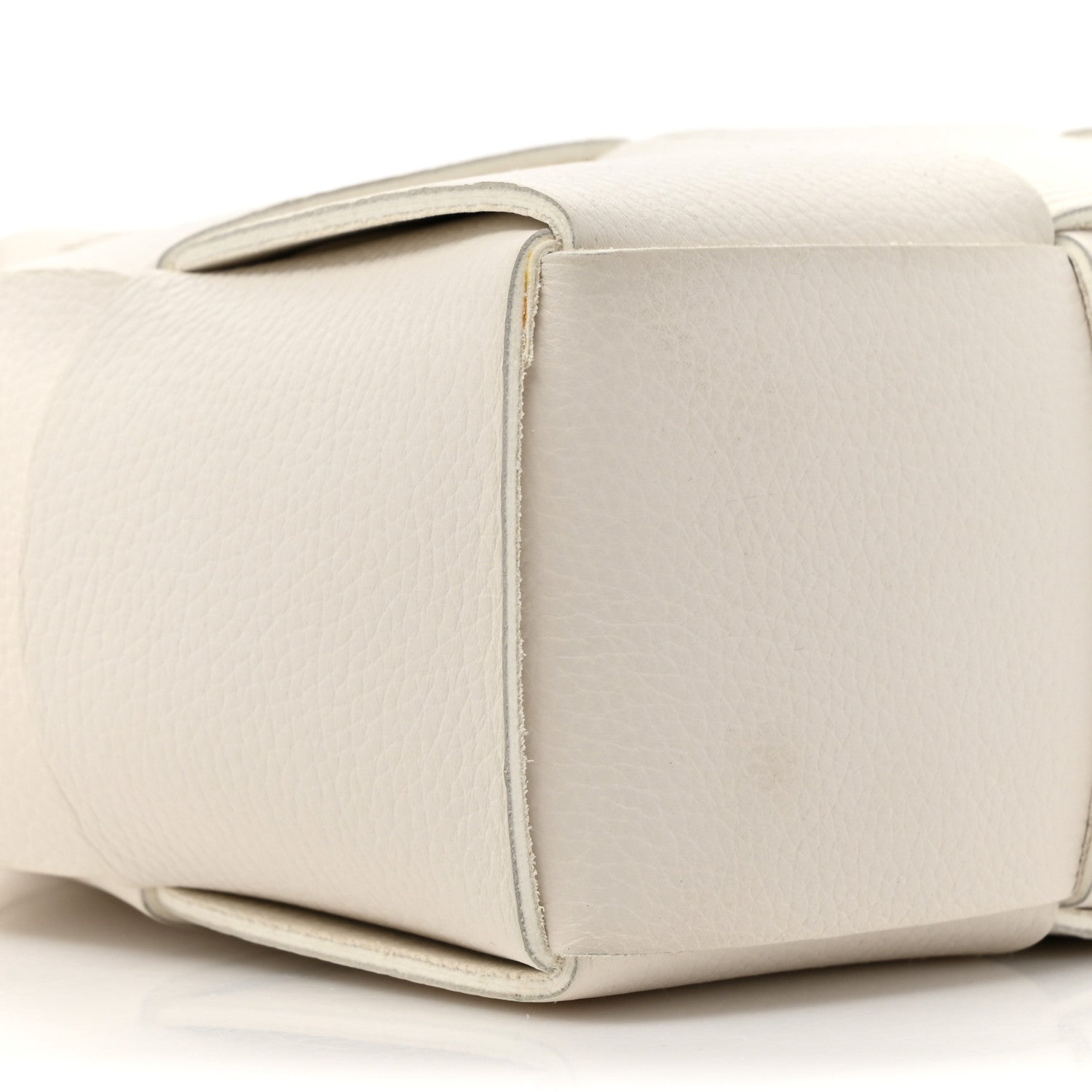 Bottega Veneta Lambskin Maxi Intreccio Candy Arco Tote White 11 of 12