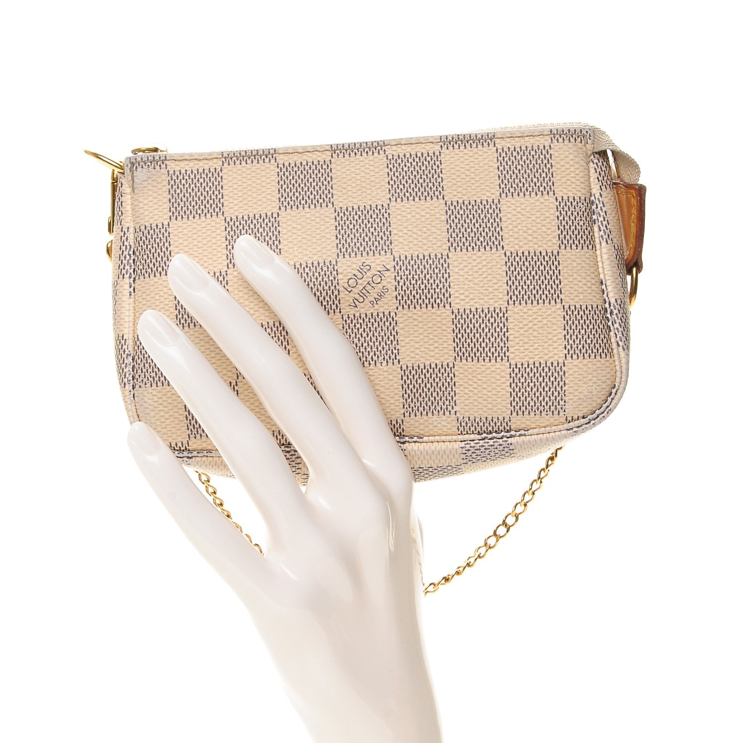 Louis Vuitton Damier Azur Mini Pochette Accessories 2 of 7
