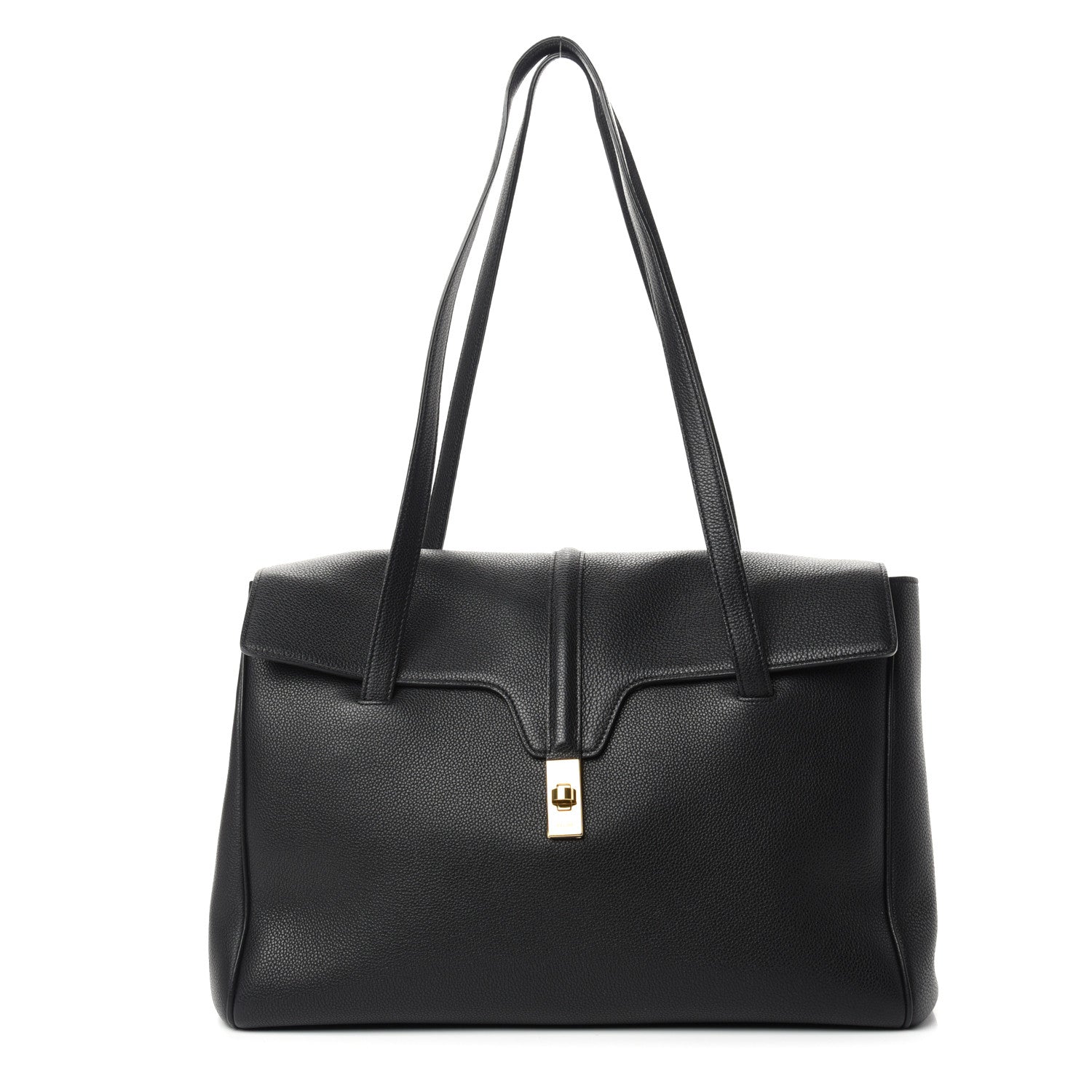 Celine Supple Grained Calfskin Medium Soft 16 Bag Black 1 of 10
