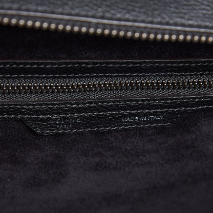 Celine Drummed Calfskin Mini Luggage Black 6 of 7