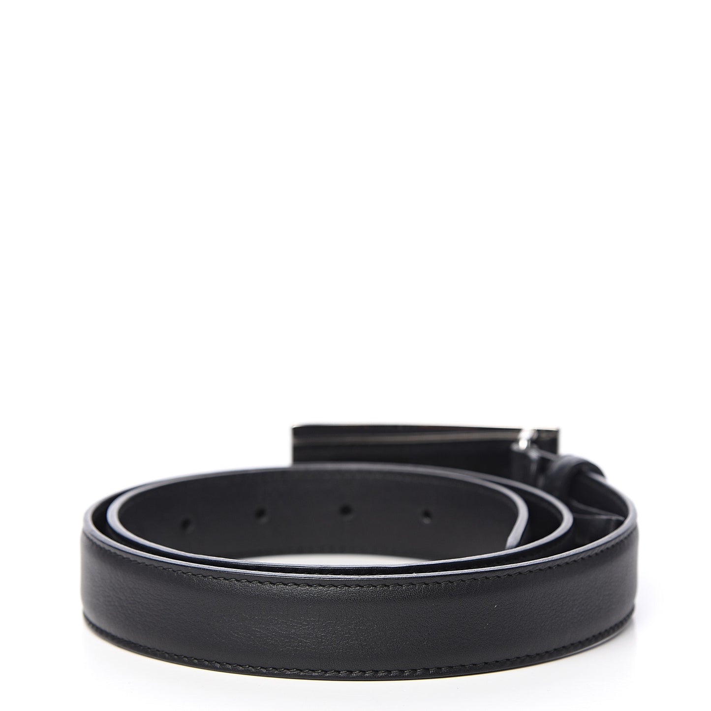 Calfskin Horsebit Crystal Belt 80 32 Black