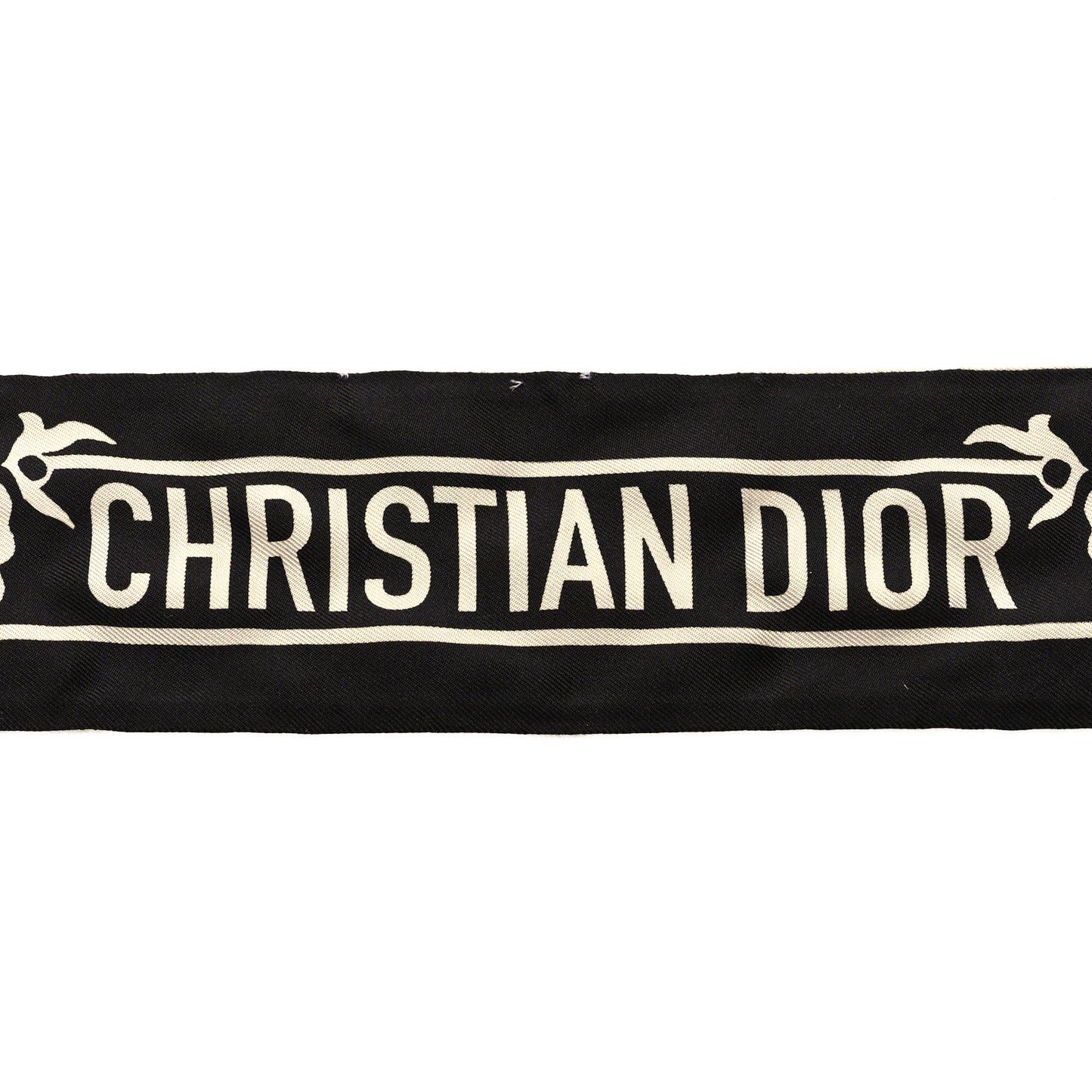 Silk Mexican Flowers Mitzah Scarf Black