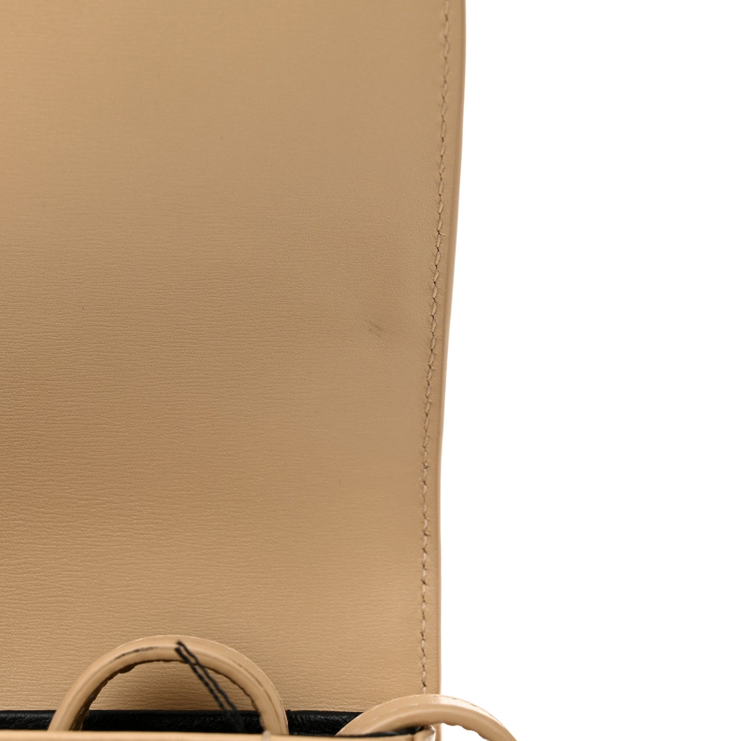 Smooth Calfskin Small Solferino Satchel Ivory Natural