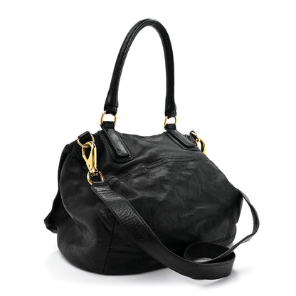 Givenchy Pebbled Calfskin Medium Bolt Stud Pandora Black 2 of 12