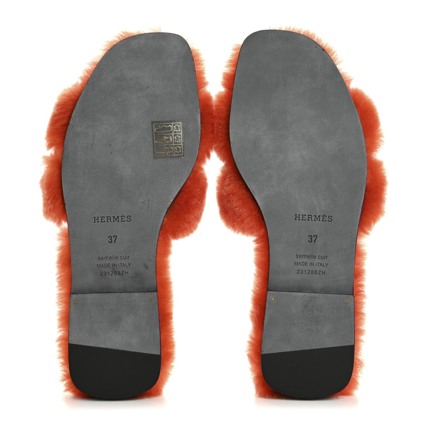 Woolskin Oran Sandals 37 Orange