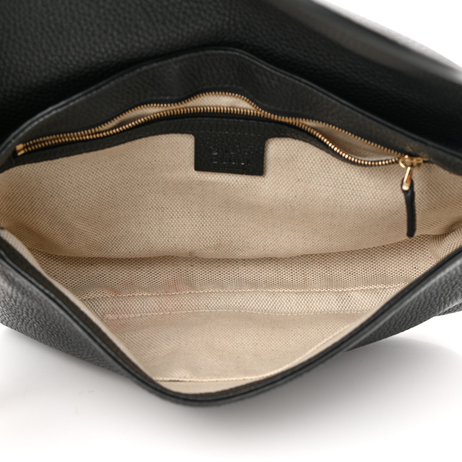 Gucci Pebbled Calfskin Medium Soho Flap Crossbody Black 5 of 14