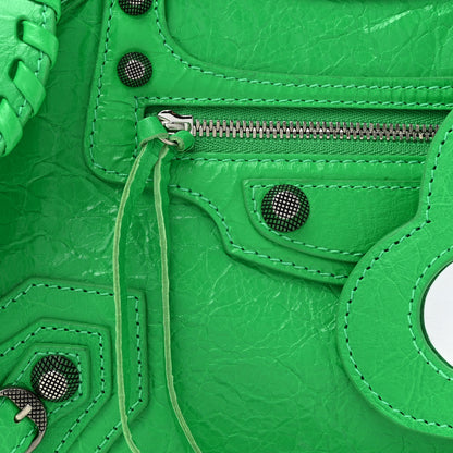 Balenciaga Agneau Arena Small Neo Cagole City Handbag Vivid Green 8 of 12