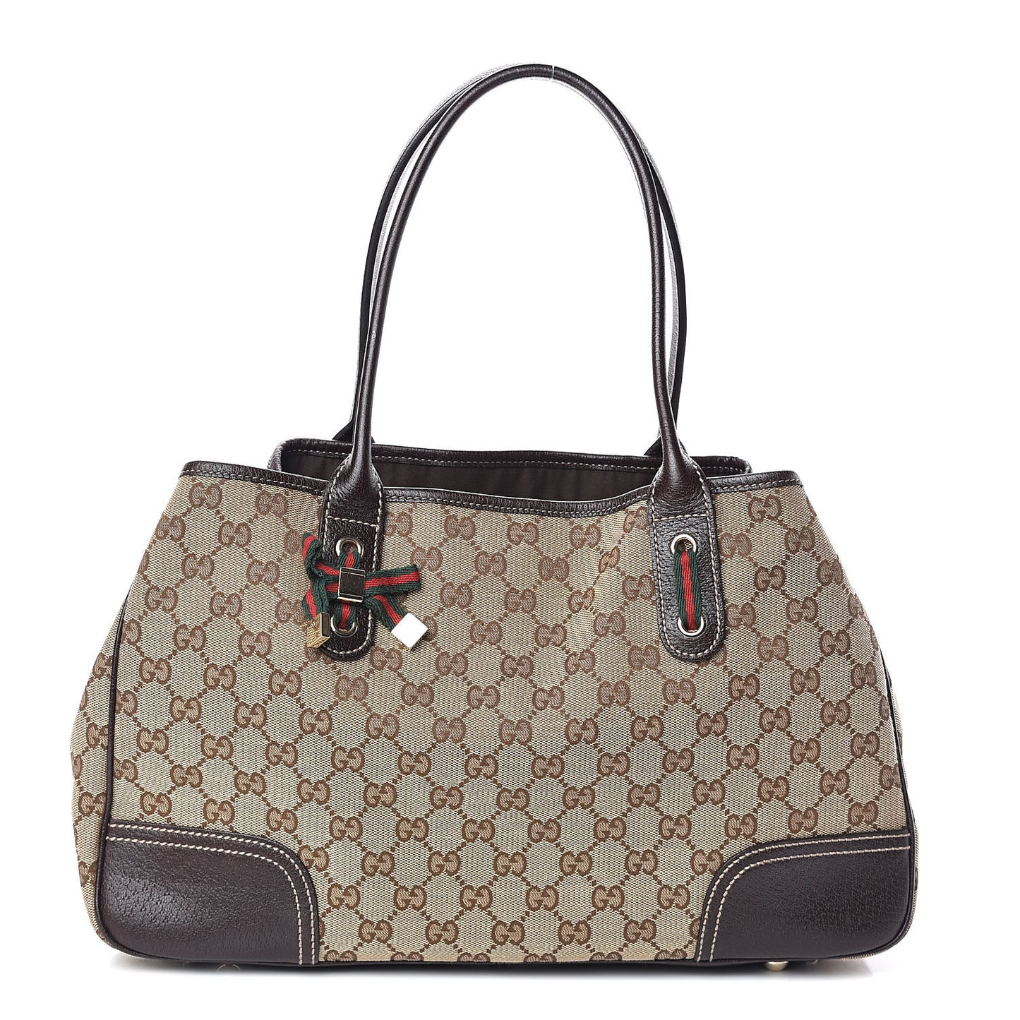 Monogram Medium Princy Tote Dark Brown